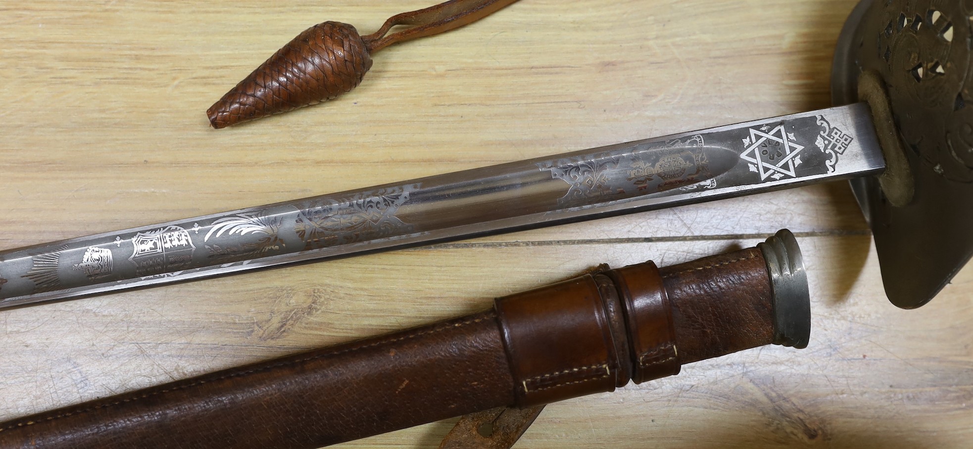 A George V Fenton Brothers Ltd. dress sword and sheath